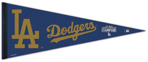 Los Angeles Dodgers 2020 World Series Champions Premium Felt Collector