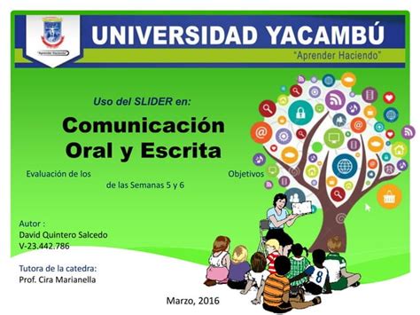 Comunicacion Oral Y Escrita Slider Ppt