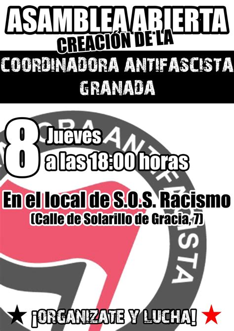 Coordinadora Antifascista De Ja N Asamblea Para La Creaci N De La