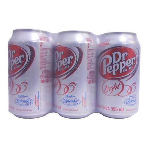 Refresco Dr Pepper Light 6 Latas De 355 Ml Cu Walmart
