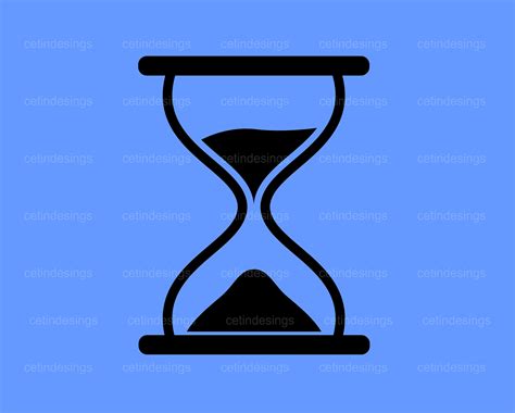 Hourglass Timer Icon Vector Hourglass Svg Hourglass Png Etsy