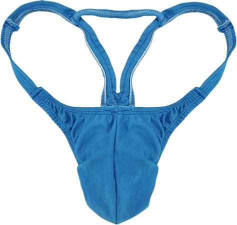 Tiaobug Mens Bulge Pouch G String Thong Gay Underwear With Inverted Triangle Rear Panties