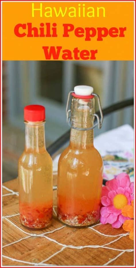 Hawaiian Chili Pepper Water Traditional Hawaiian Condiment Recipe