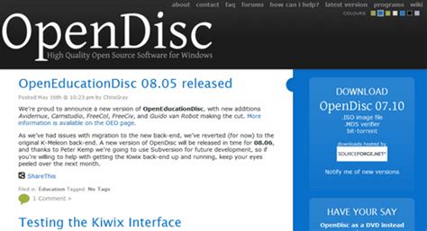 opendisc open source  winodws