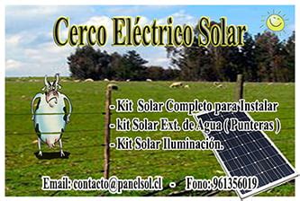 Cerco El Ctrico Solar Ganader A Paneles Solares Kit Solar Poste