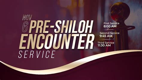 Sunday November 6th 2022 Pre Shiloh Encounter Service YouTube