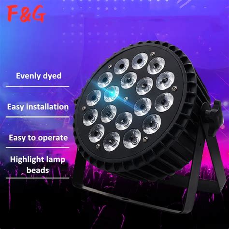 Aluminum Alloy Led Flat Par 18x18w Lighting Dj Par Cans Aluminum Alloy