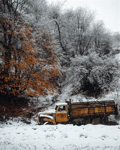 An Abandoned Truck in the Forest · Free Stock Photo