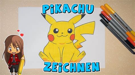 Pikachu Aus Pokémon Einfach Malen Für Kinder Ab 10 Jahren Malen Mit Evi Deutsch Youtube