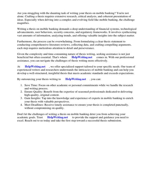thesis mobile banking