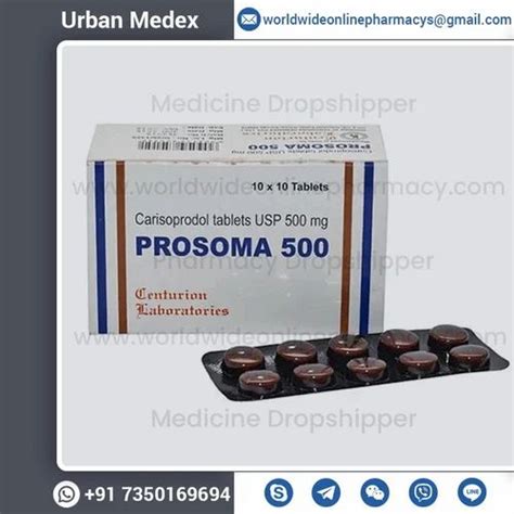 Prosoma Carisoprodol Tablets At Rs Strip Carisoma Tablet In