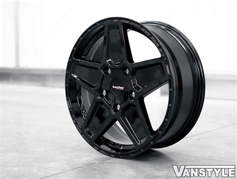 SuperMetal Rocket 20x8J 5x160 Gloss Black Alloy Wheels Vanstyle