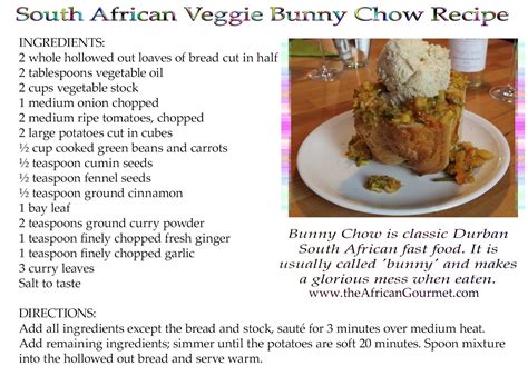 African Veggie Bread Bowl Recipe