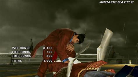 PSP 철권 6카자마 진 헤이하치 모션 아케이드 모드 플레이Tekken 6 PSP Heihachi performed