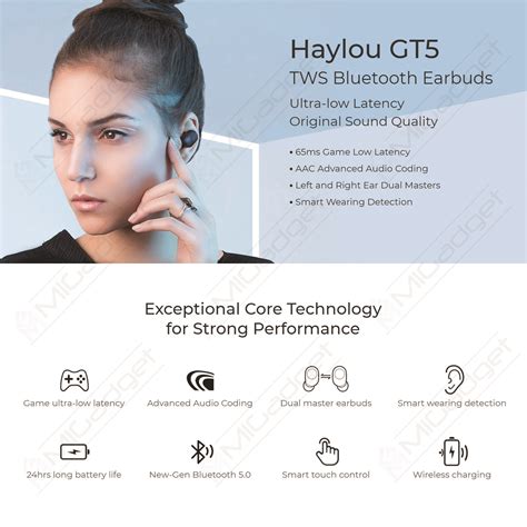 Haylou Gt Gt Tws Bluetooth Earbuds Gaming Mode Wireless Charging