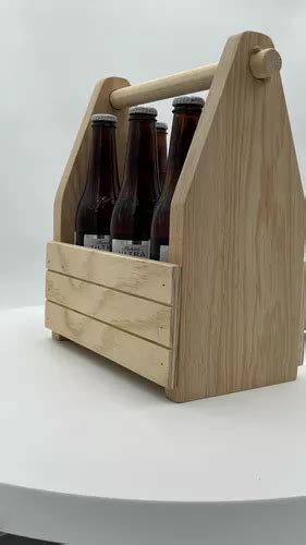 Porta Cerveza En Madera De Pino Con Destapador Sin Bebidas En Venta