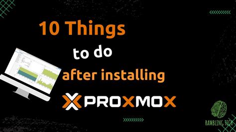 Proxmox 7 Setup 10 Things To Do After Installing Proxmox YouTube