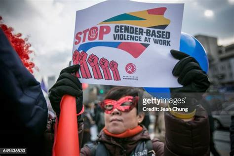 International Womens Day 2017 In Seoul Photos And Premium High Res