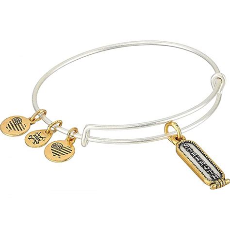 Alex And Ani Strength Two Tone Charm Bangle A Ebstrttrs Francis And