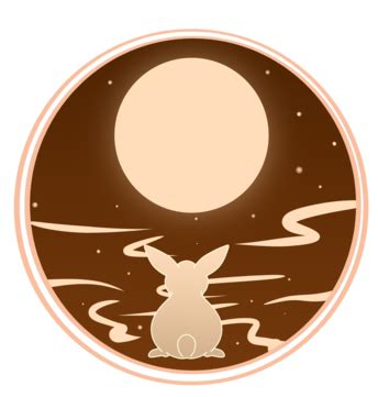 Mid Autumn Rabbit Hd Transparent Mid Autumn Chinese Wind Moon Rabbit