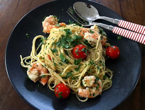 Lust Auf Lecker Spaghetti Aglio Olio Mit Garnelen