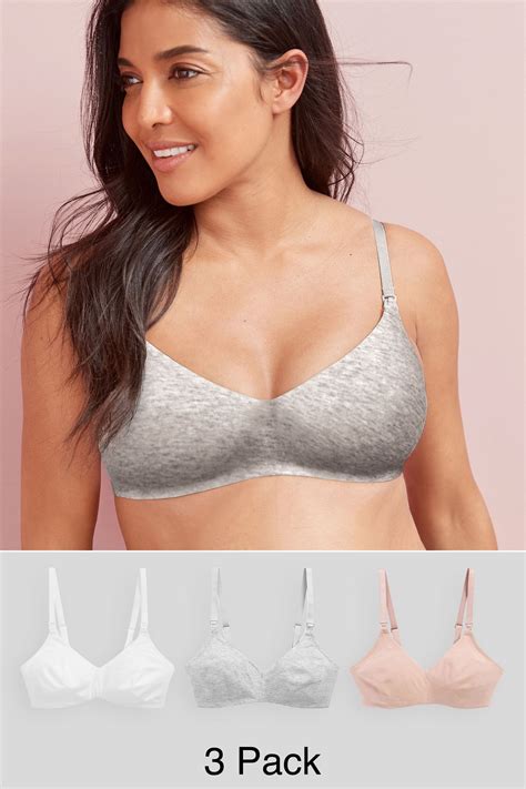 Buy Nursing Cotton Blend Bras 3 Pack From Next Ireland