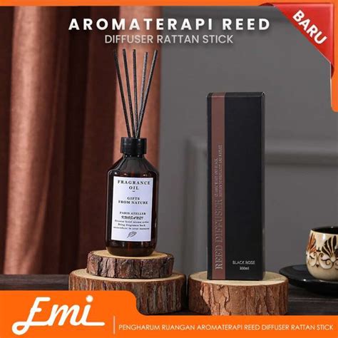 Jual Pengharum Ruangan Aromaterapi Reed Diffuser Rattan Stick Ml Di