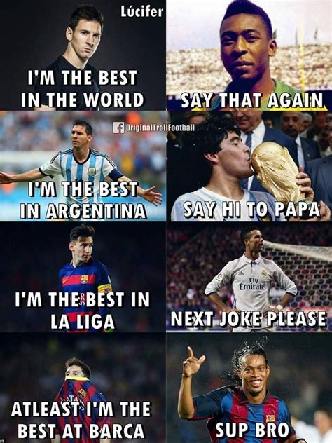 I M A Messi Fan But I Love When Ronaldinho Goes Sup Bro Soccer