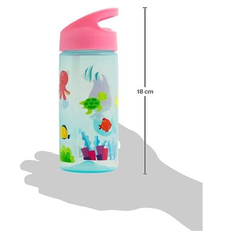 Garrafinha Infantil Canudo Retratil Agua Suco Leite Buba Sereia