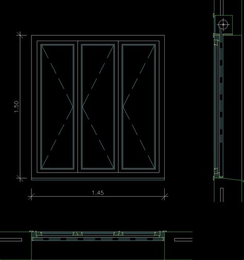 Window DWG Plan for AutoCAD • Designs CAD