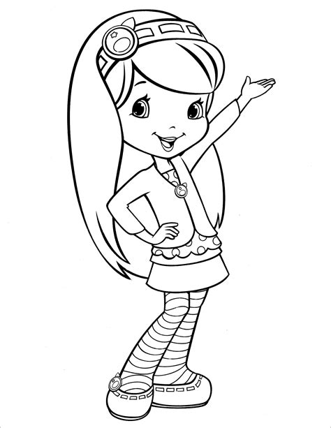 Strawberry Shortcake Coloring Pages Coloringbay