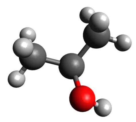 Isopropyl Alcohol Ball And Stick Model