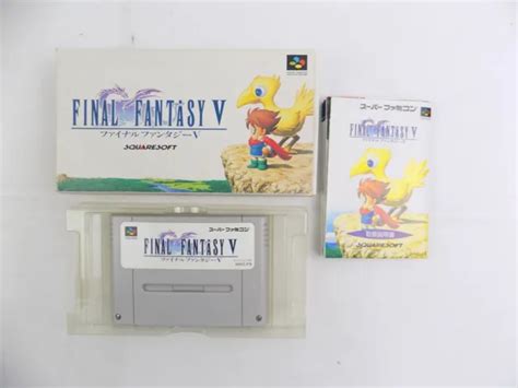 BOXED SUPER NINTENDO SNES Final Fantasy V 5 NTSC J Free Postage 51