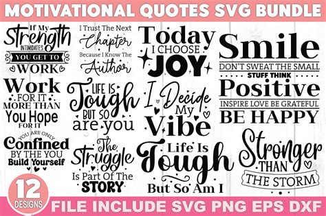 Motivational Quotes Svg Bundle Graphic By Crafthome · Creative Fabrica