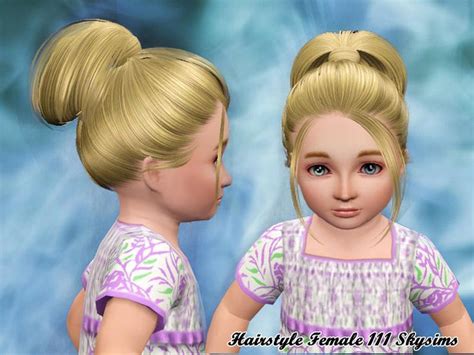 Female Hairstyle For Toddlers Found In Tsr Category Female Sims 3