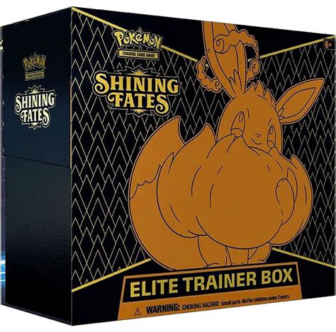 Pokemon Trading Card Game Shining Fates Eevee VMAX Elite Trainer Box 10 Booster Packs, Promo ...