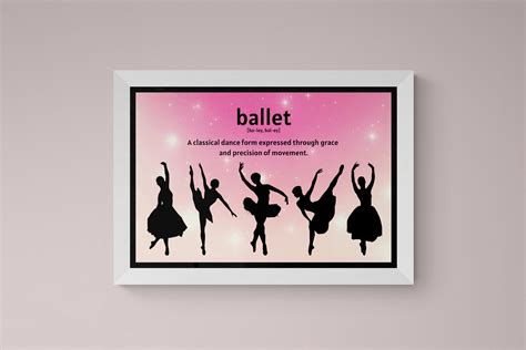 Ballet Ballet Dance Poster Dance Poster Ballet Positions Etsy