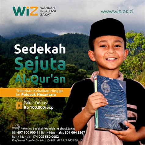 Sedekah Sejuta Al Quran Wahdah Inspirasi Zakat