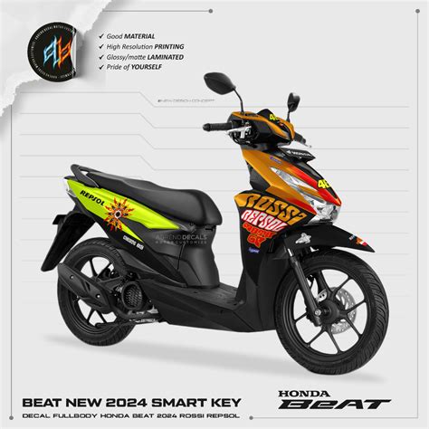 Decal Fullbody Beat Livery Rossi Repsol Moto Gp Honda Beat