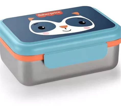 Bento Box A O Inox Hot Cold Azul Fresh Fisher Price Frete Gr Tis