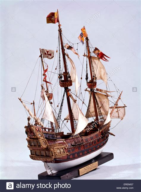 Spanish galleon San Martino, model of flagship of the Spanish Armada ...