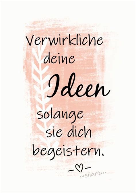 Happy Write Verwirkliche Deine Ideen Lebensmotto Zitate