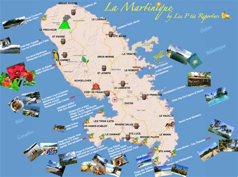 Carte De La Martinique Plages Voyage Carte Plan