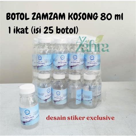 Jual Botol Kosong Air Zamzam 80 Ml Isi 25 Pcs Shopee Indonesia