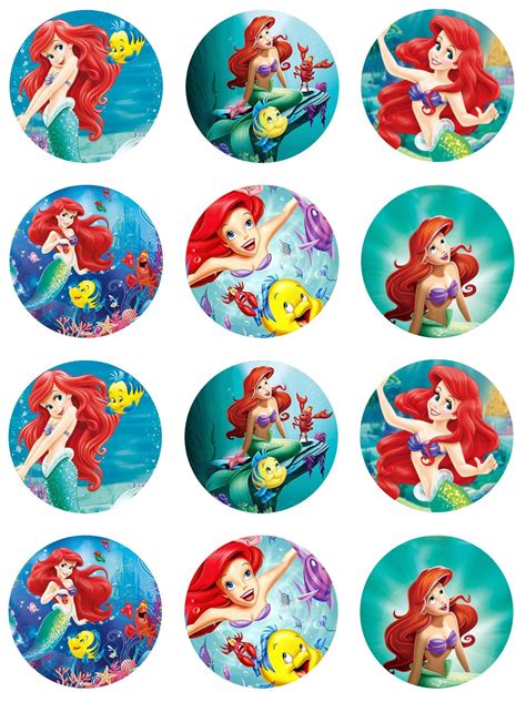 Ariel Cake Topper Printable - Printable Templates