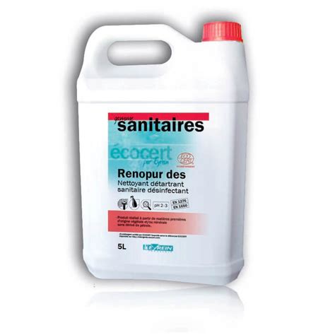 Renopur Des Bidon L D Tartrant D Sinfectant Sanitaire