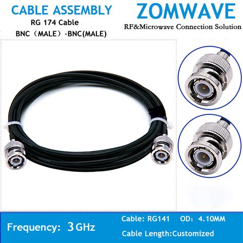 Coaxial Cable Assemblycustom Rf Coaxial Cables Coaxial Cable Assembly Rf Connector Zomwave