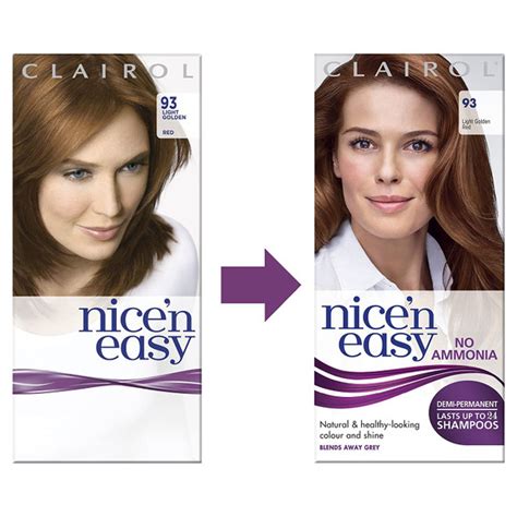 Clairol Nicen Easy Semi Permanent Hair Dye No Ammonia 91 Dark Blonde