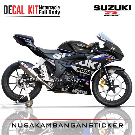 Decal Sticker Motor Suzuki Gsx R Ewc Livery Hitam Motorcycle