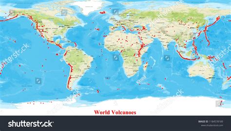 Active Volcanoes In The World Map